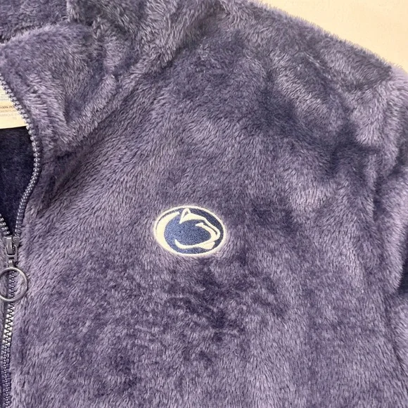 Penn State Nittany Lions ProEdge Navy Blue Sherpa Fleece Full Zip Jacket XL - Picture 3 of 10